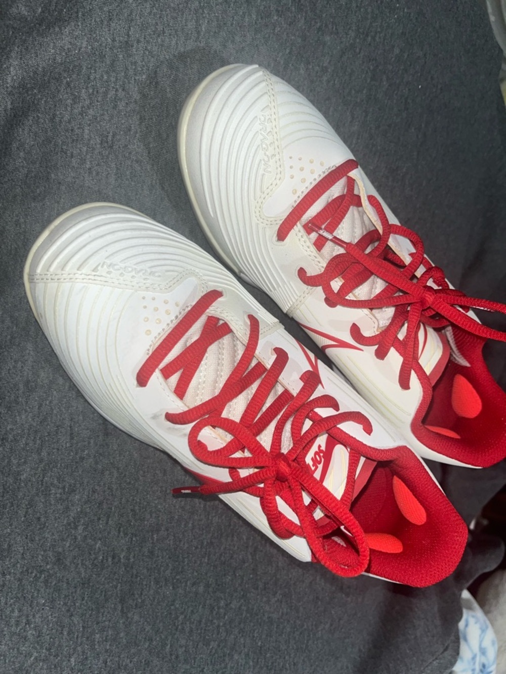 Nike White and Red Training Sneakers - Picture 9 of 10